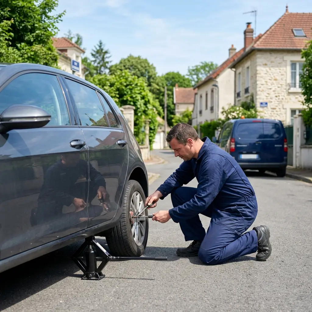 Les bons gestes à adopter en cas de crevaison à Écouen