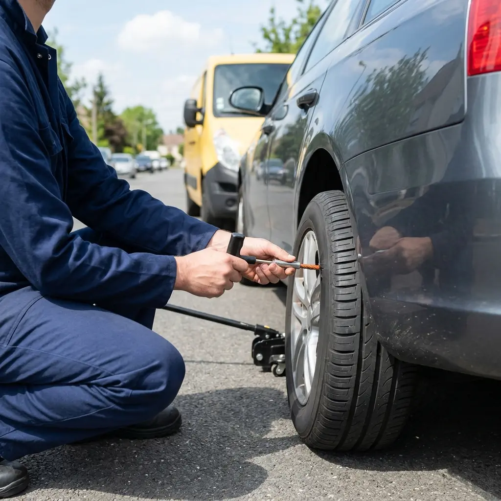 Les bons réflexes en cas de pneu crevé à Gonesse