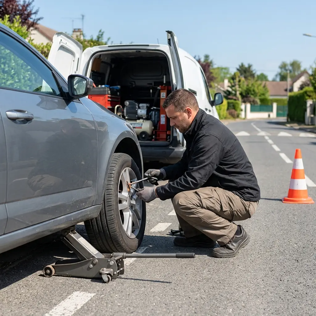 Comment réagir face à un pneu crevé sur votre trajet