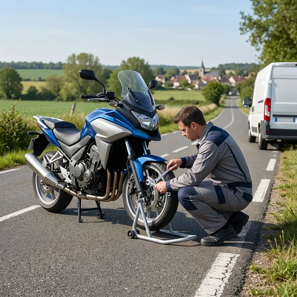 Comment se déroule le dépannage moto à Laigneville ?