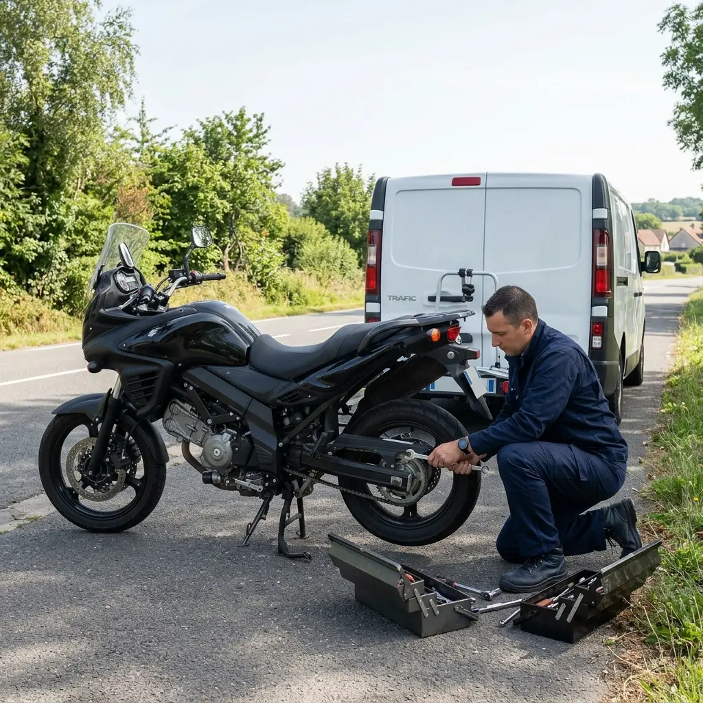 Les bons gestes à adopter lors d'une panne de deux-roues