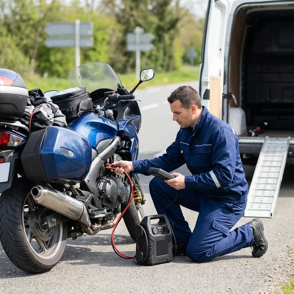 Comment se déroule le dépannage moto au Plessis-Belleville ?