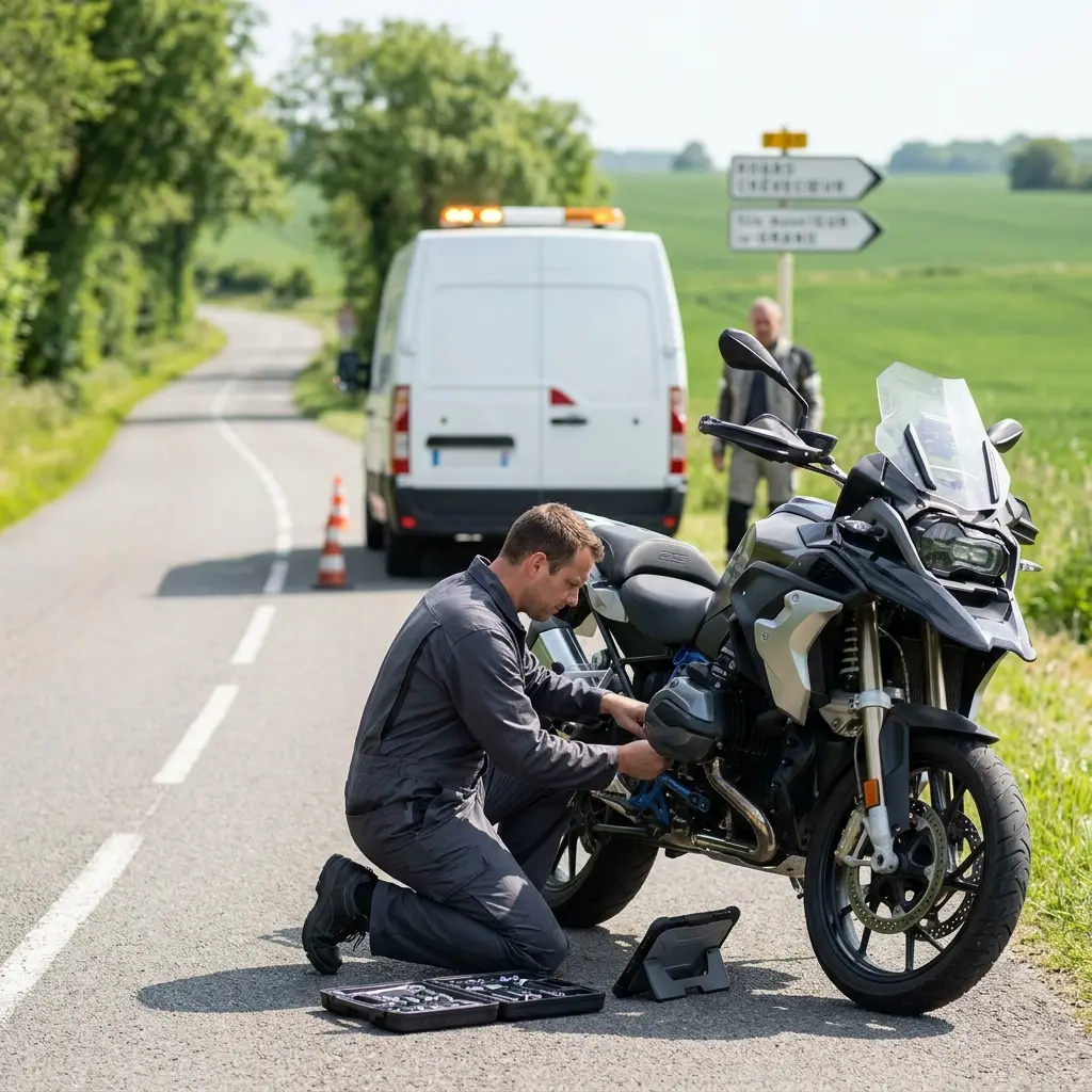 Les bons gestes en cas de panne de moto à Crèvecœur-le-Grand