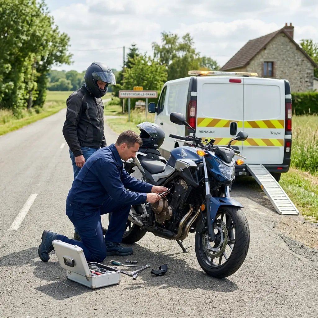 Dépannage moto Crèvecœur-le-Grand (60360)