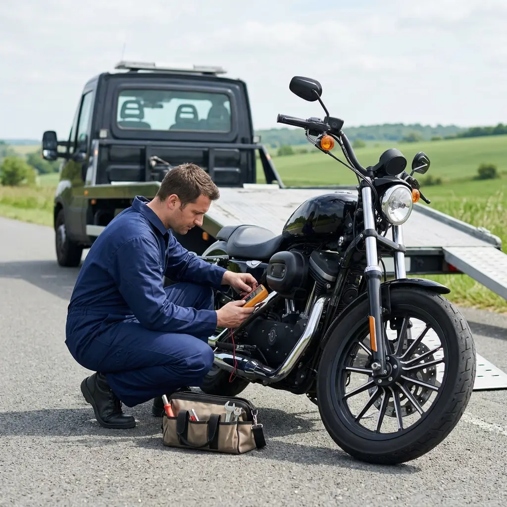Comment réagir correctement lors d'une panne de moto à Verberie ?