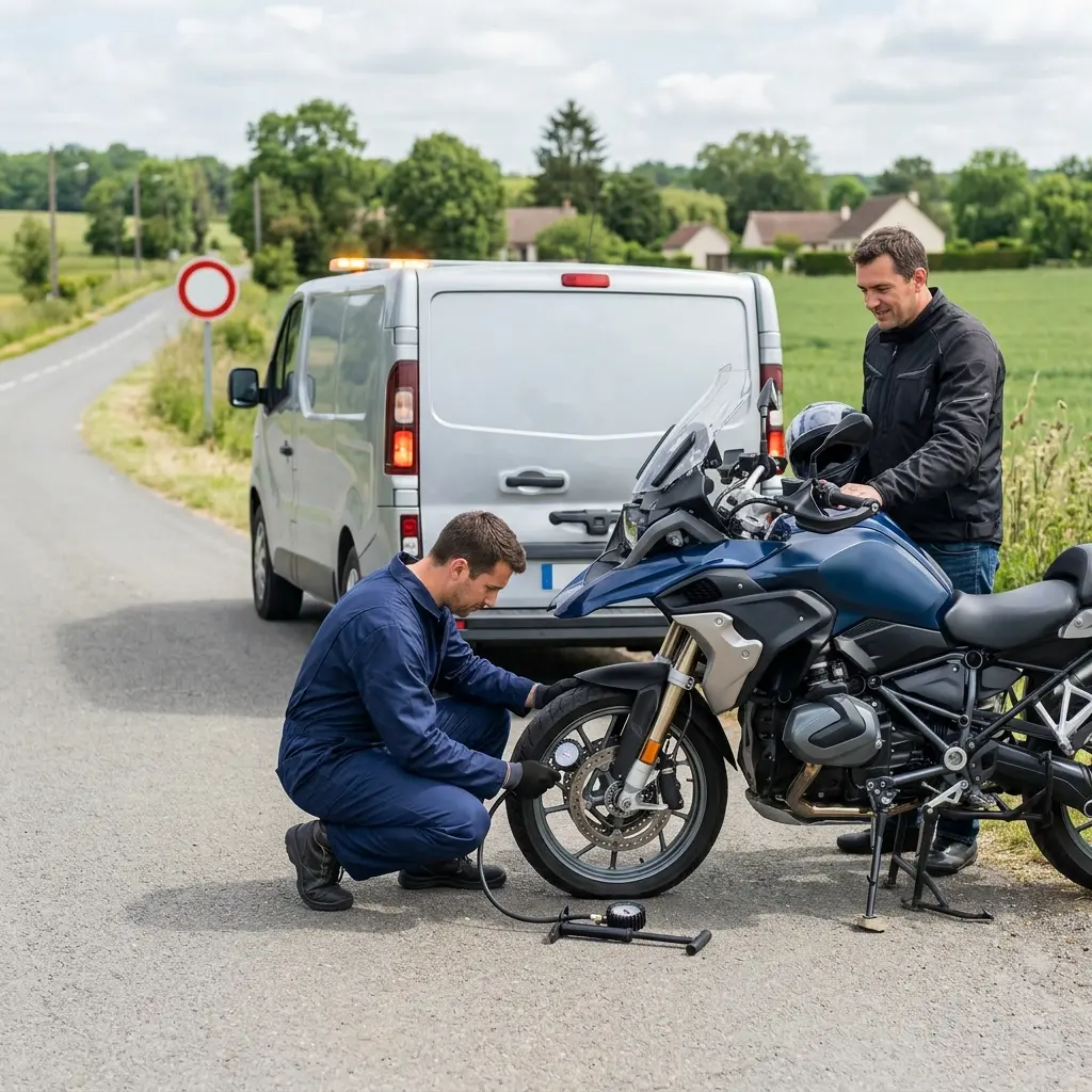 Les gestes essentiels en cas de panne de moto à Bresles