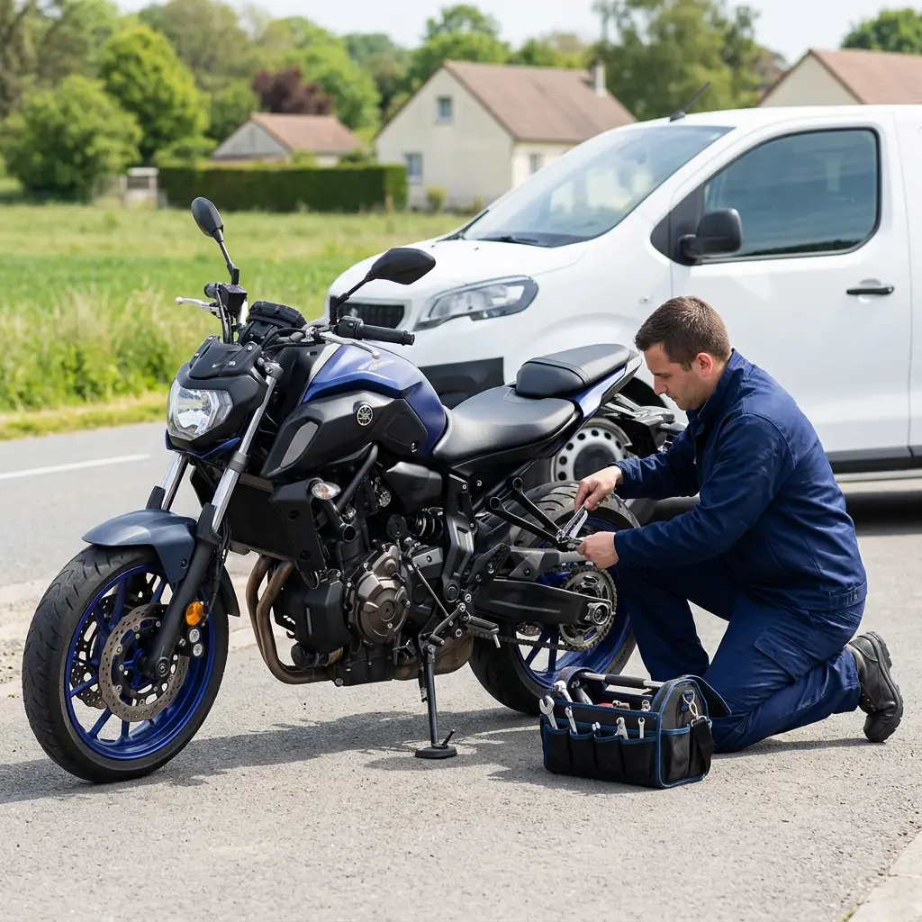 Adopter les bons réflexes lors d'une panne de moto à Bornel