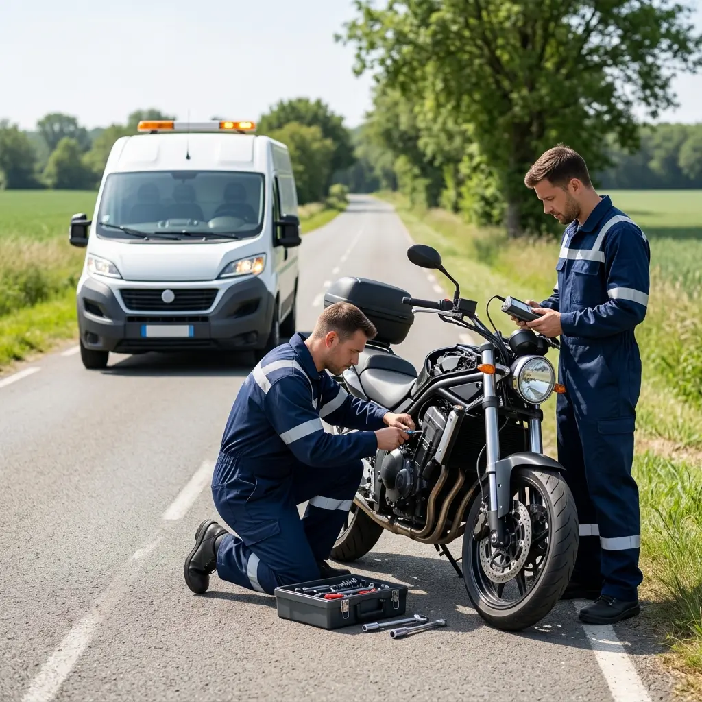 Comment se déroule le dépannage moto à Sérifontaine ?