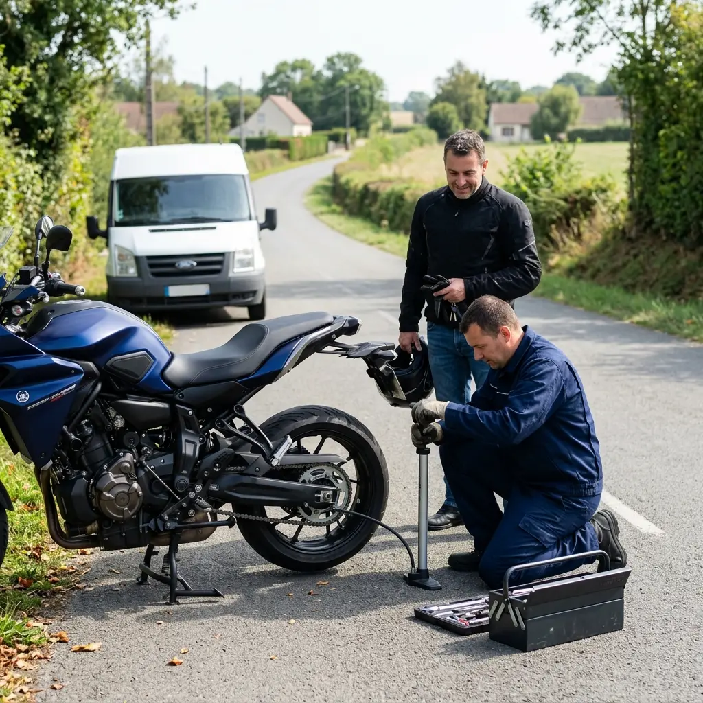 Un service de dépannage moto fiable et transparent