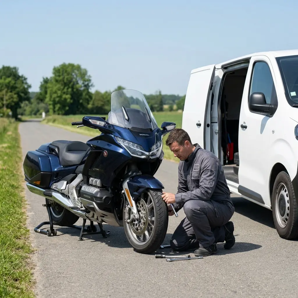 Les bons gestes en cas de panne de moto à Brenouille