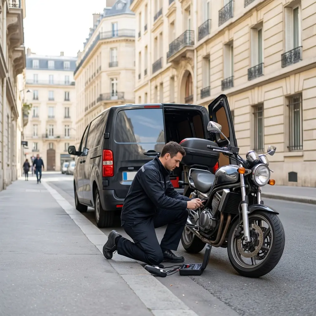 Besoin d'un dépannage moto rapide à Paris 8e ?