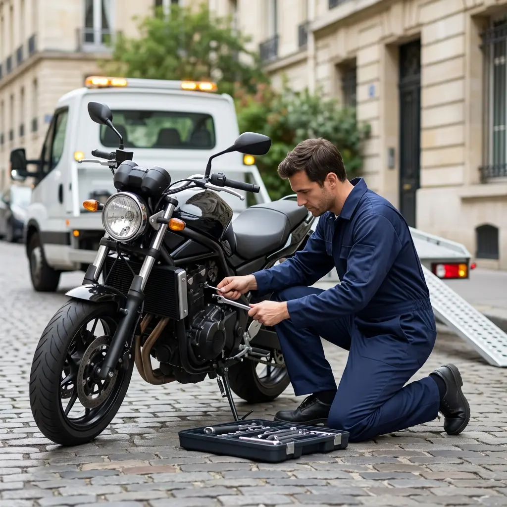 Dépannage moto Paris 8 (75008)