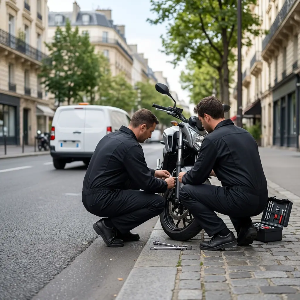 Une assistance moto professionnelle et transparente