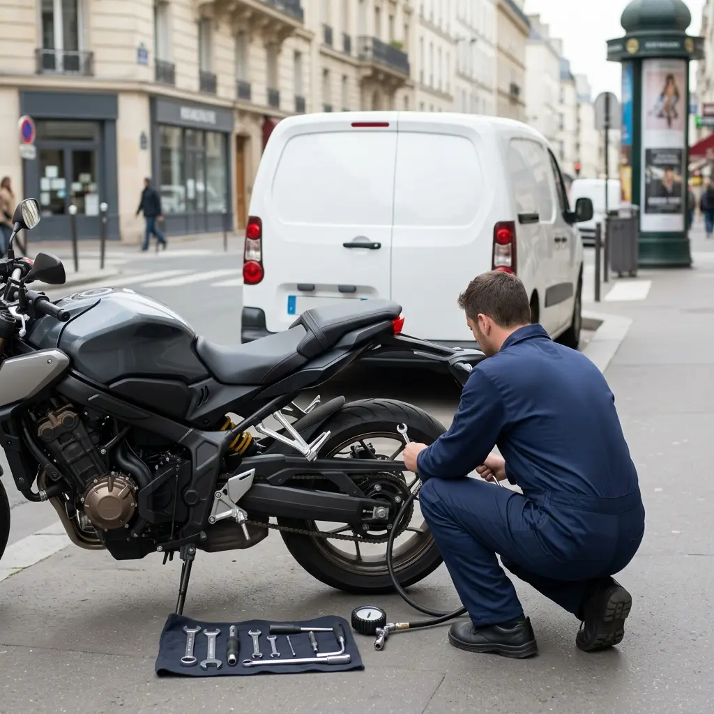 Comment se déroule le dépannage moto à Paris 15 ?