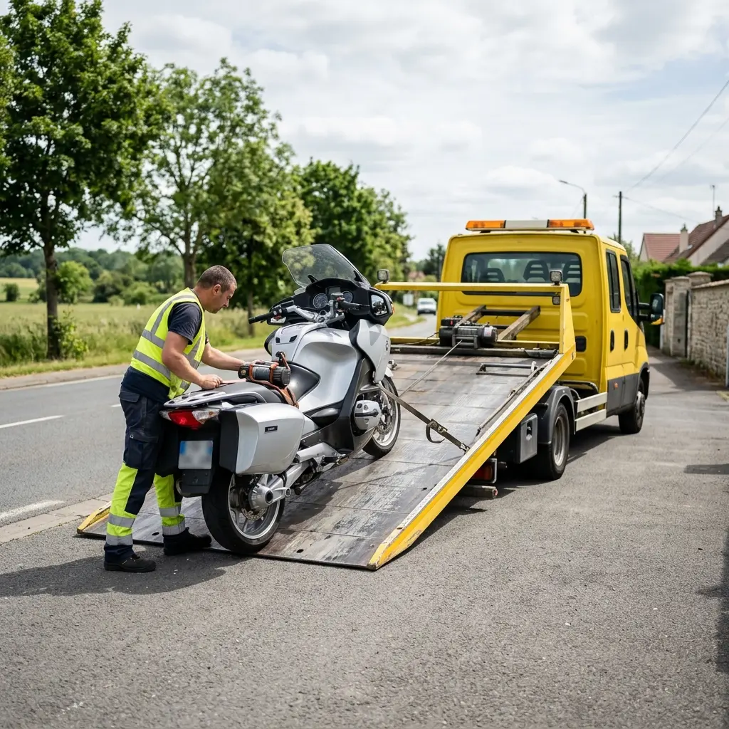 Comment se déroule le dépannage moto à Vaux-le-Pénil ?