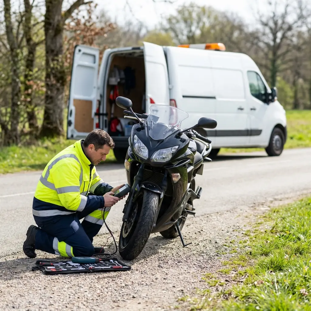 Comment se déroule le dépannage de votre moto à Mouroux ?
