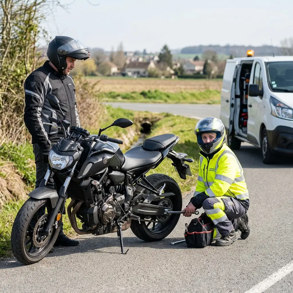 Comment réagir efficacement lors d'une panne de moto à Villenoy