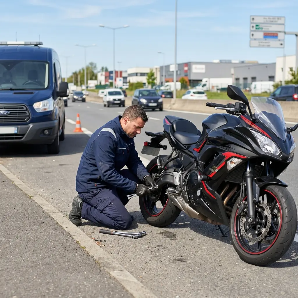 Besoin d'un dépannage moto rapide à Lieusaint ?