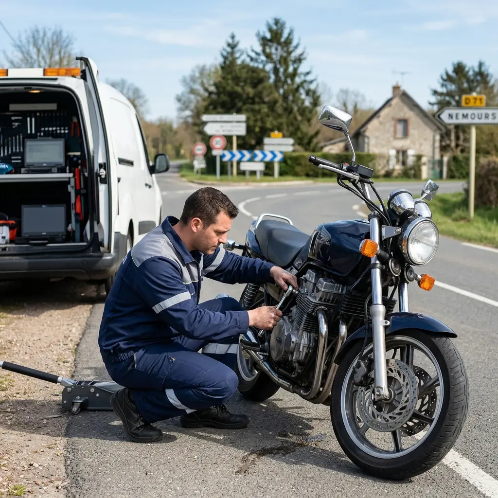 Dépannage moto Saint-Pierre-lès-Nemours (77140)