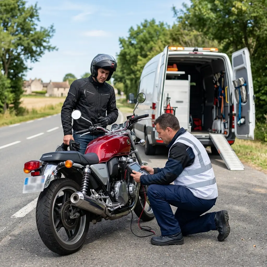Les bons gestes à adopter lors d'une panne de deux-roues