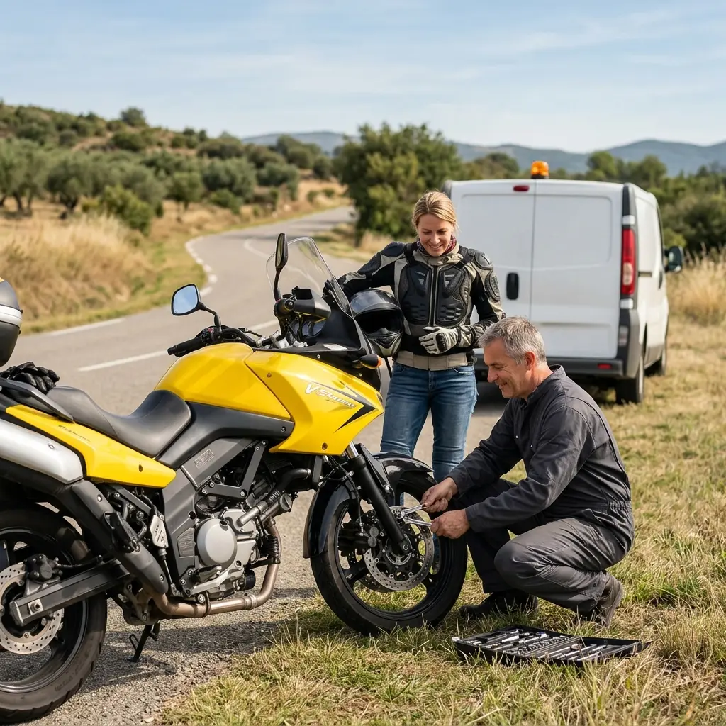 Une assistance moto fiable pour reprendre la route sereinement