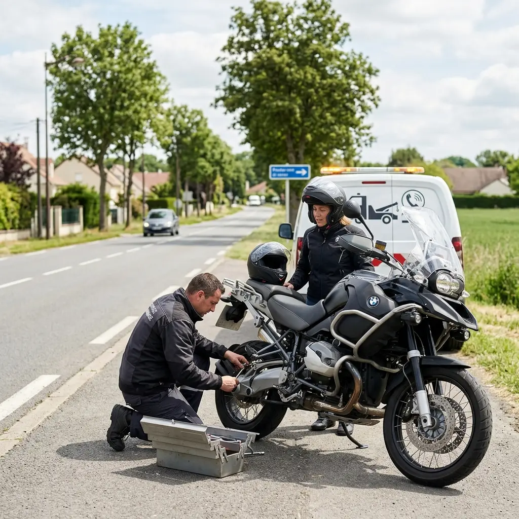 Précautions lors d'une panne de deux-roues