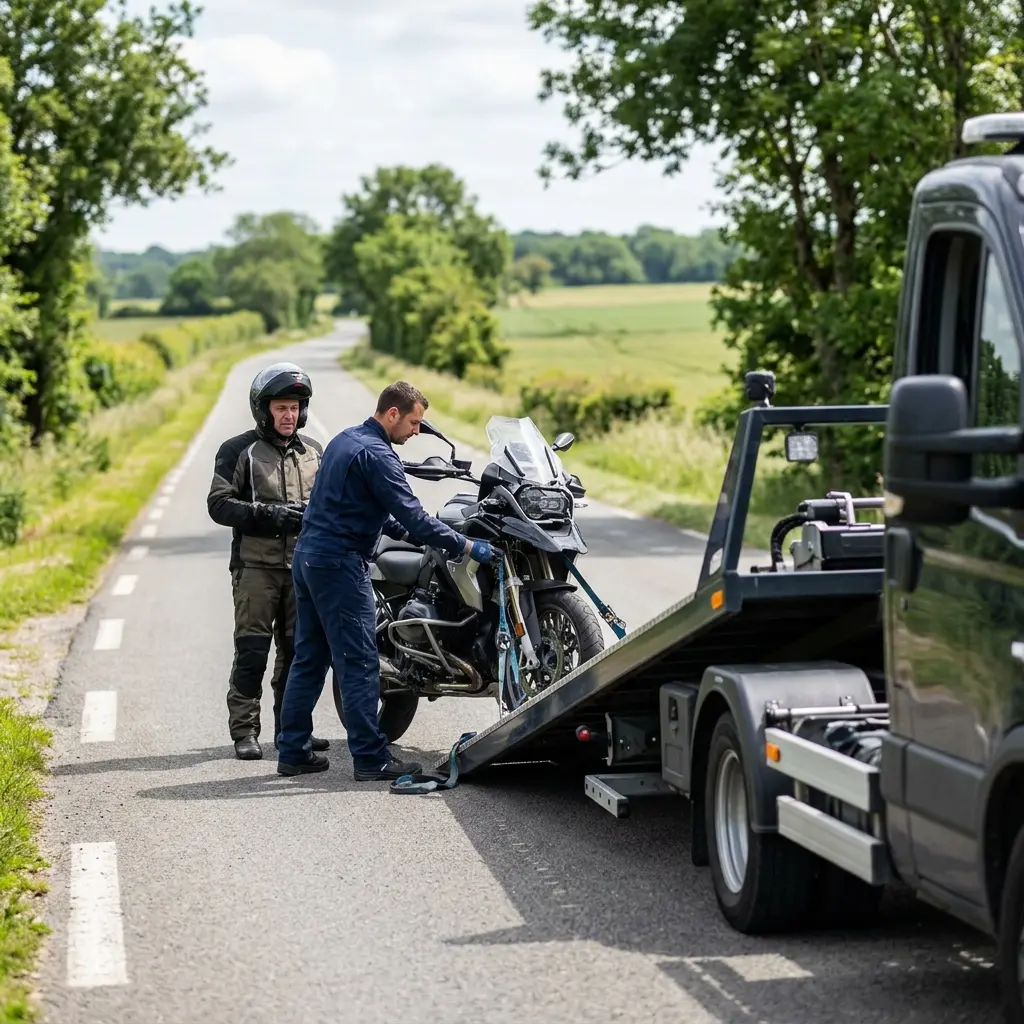 Un service de remorquage moto professionnel et transparent