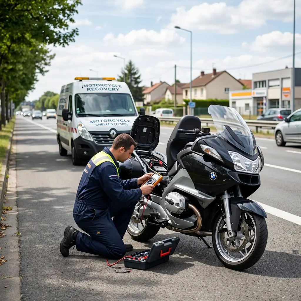 Les gestes essentiels lors d'une panne de moto à Chelles
