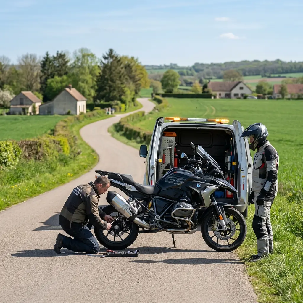 Comment se déroule le dépannage moto à Faremoutiers ?