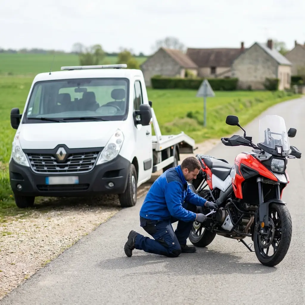 Un service de remorquage moto transparent et professionnel