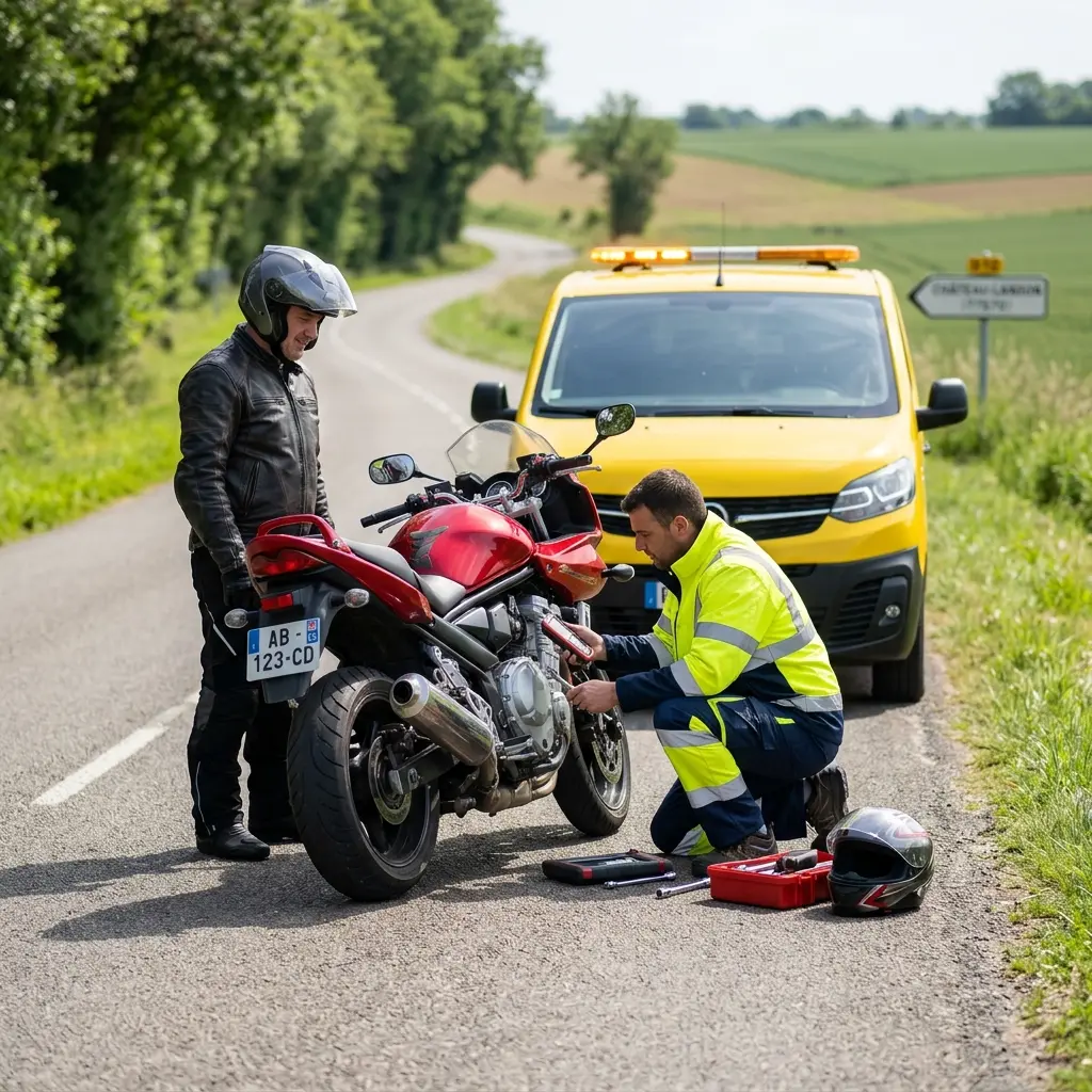 Dépannage moto Château-Landon (77570)
