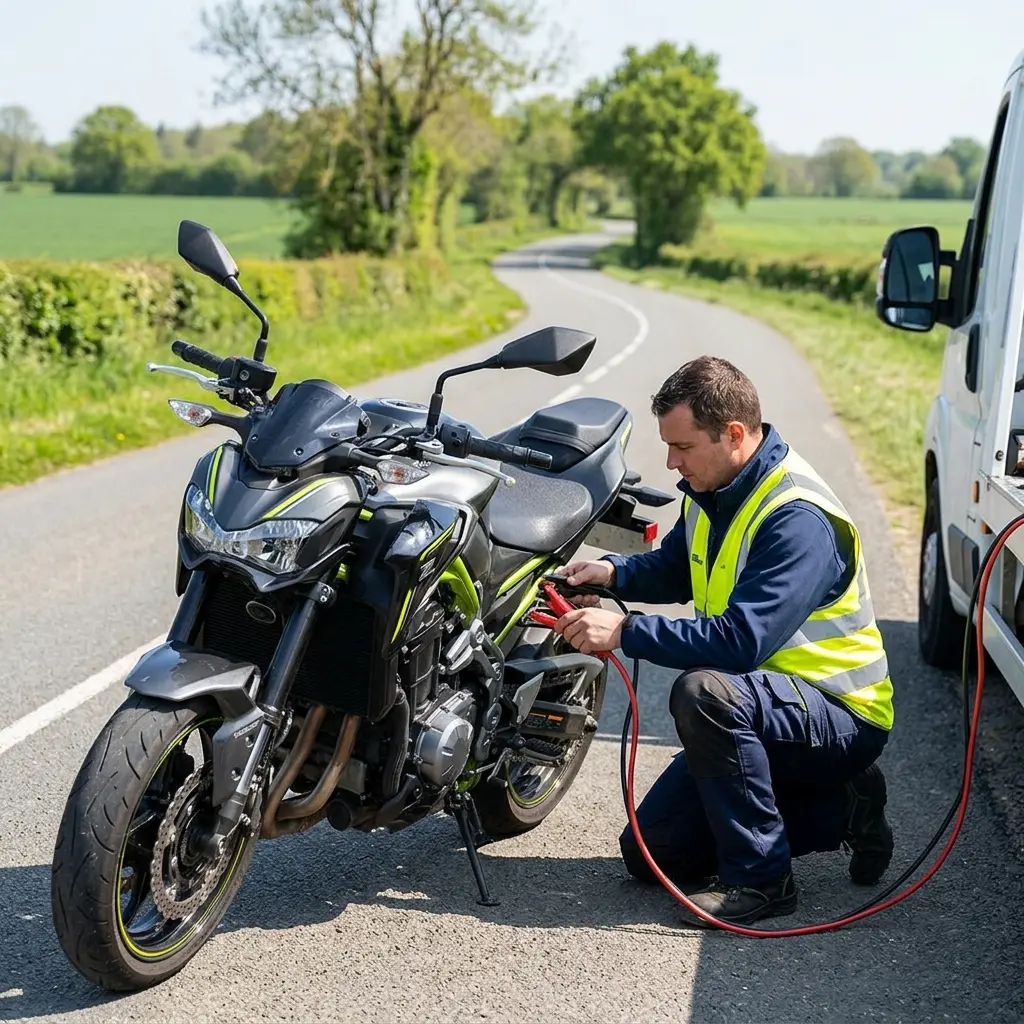 Un service de dépannage moto professionnel et disponible