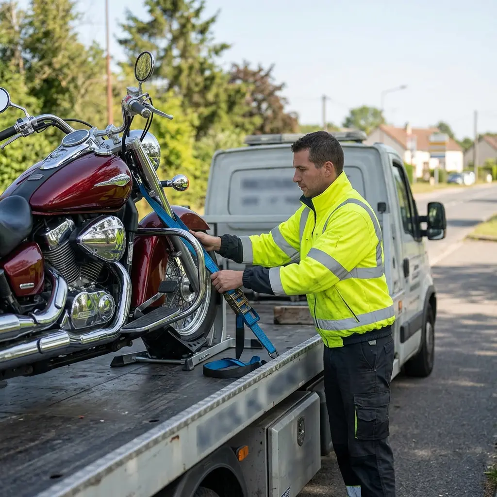 Un service de remorquage moto transparent et efficace