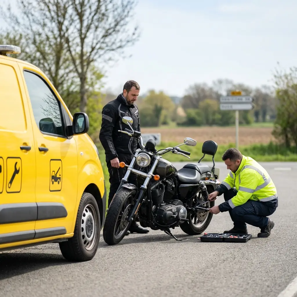 Comment se déroule concrètement votre dépannage moto à Couilly-Pont-aux-Dames ?