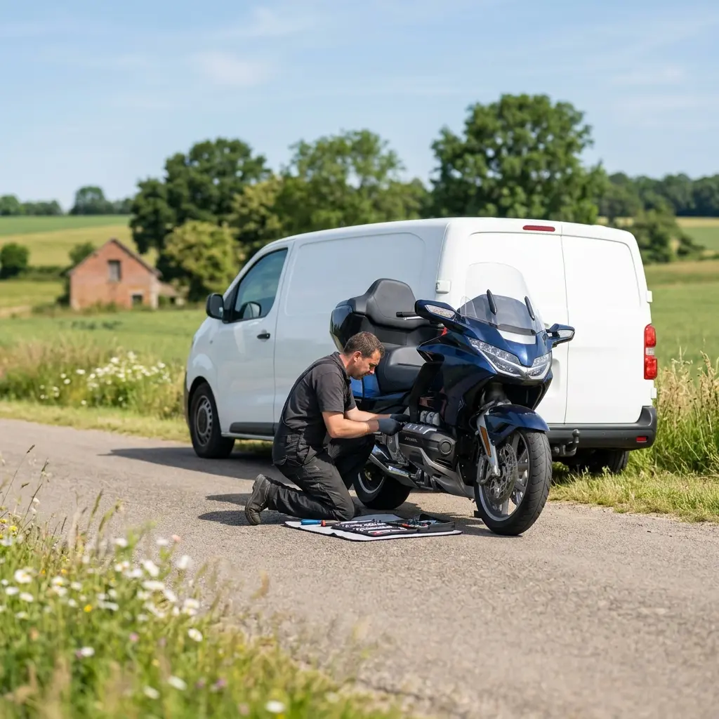 Un service de dépannage moto transparent et professionnel