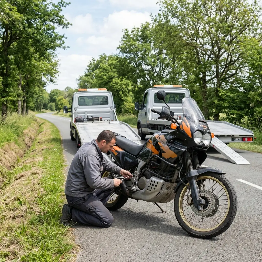 Dépannage moto Chailly-en-Bière (77930)