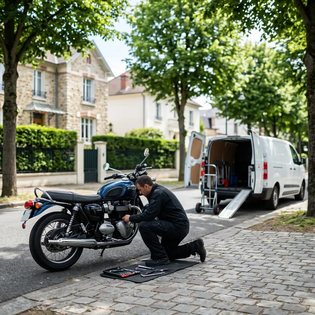 Les gestes essentiels en cas de panne de moto au Vésinet