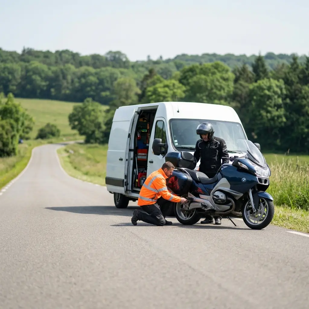 Les gestes essentiels lors d'une panne de moto