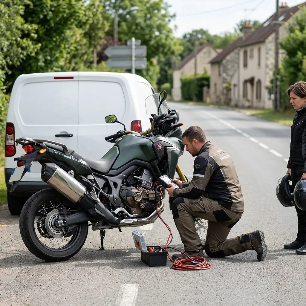 Un service de dépannage moto transparent et professionnel
