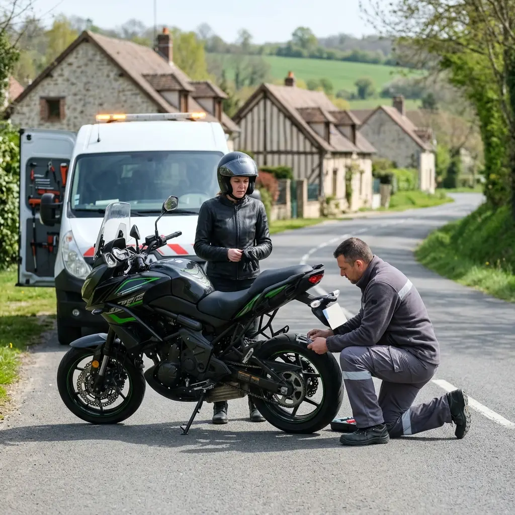 Un service de dépannage moto transparent et réactif