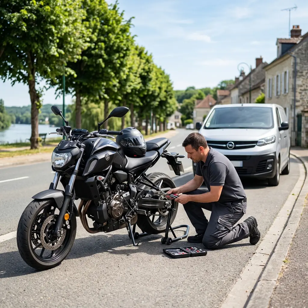 Les bons gestes en cas de panne de moto à Vaux-sur-Seine