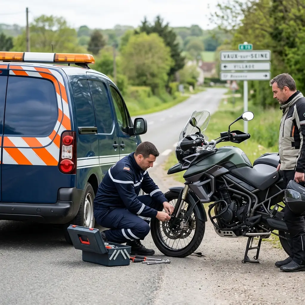Comment se déroule le dépannage de votre moto à Vaux-sur-Seine ?