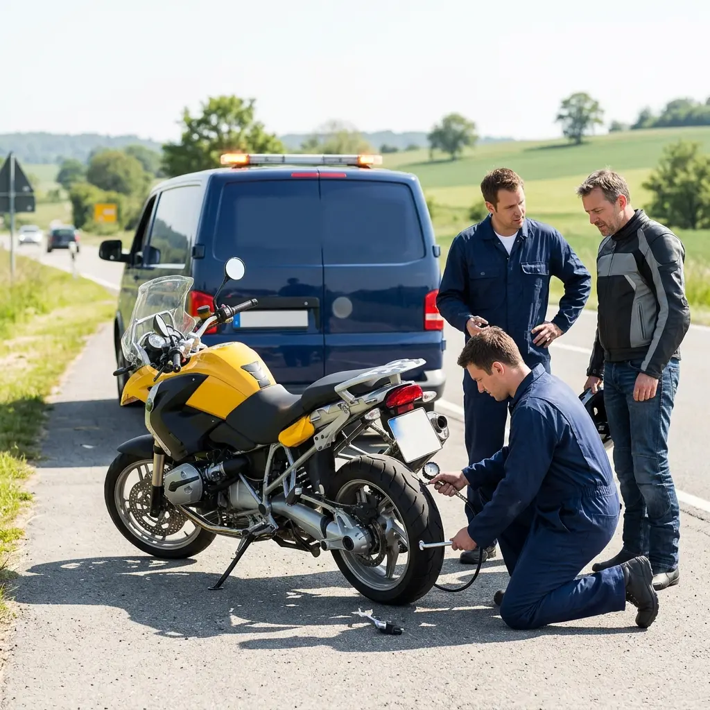 Gestes essentiels en cas de panne de moto à Freneuse