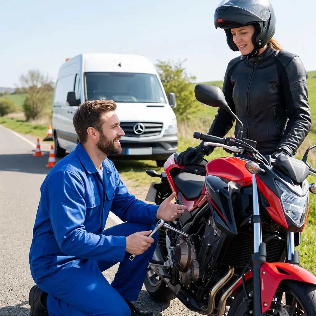 Les bons gestes à adopter lors d'une panne de deux-roues