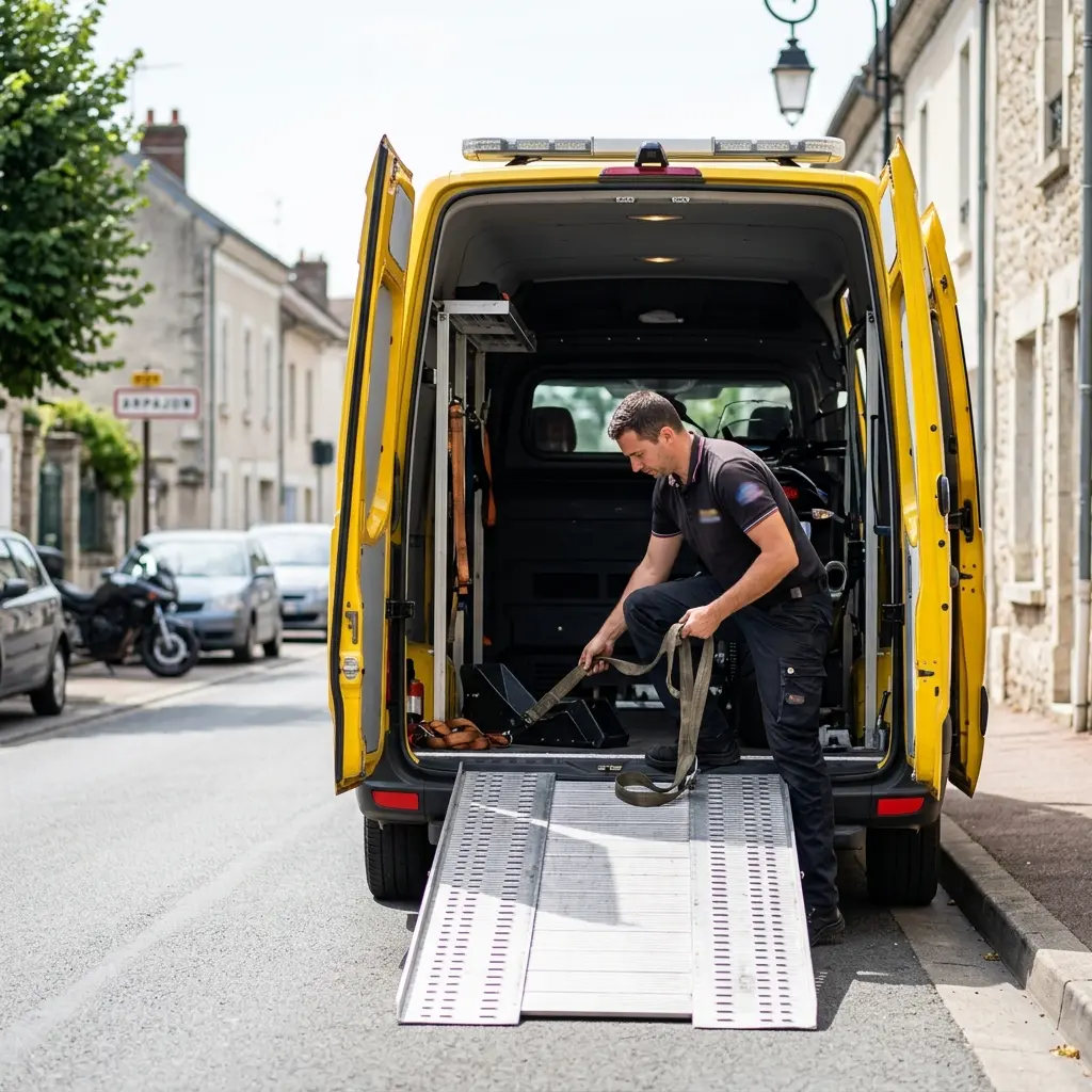 Comment se déroule l'intervention de dépannage moto à Arpajon ?