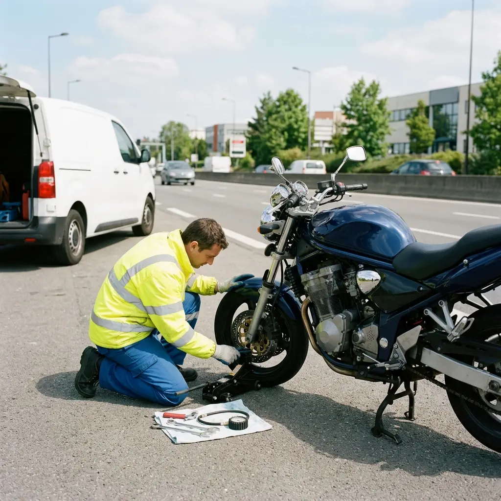Les gestes essentiels lors d'une panne de deux-roues