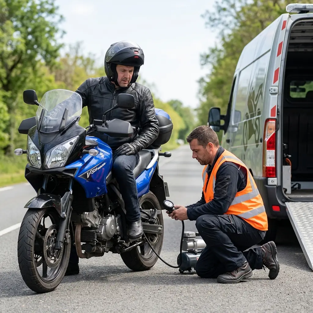 Notre méthode de dépannage moto à Linas.