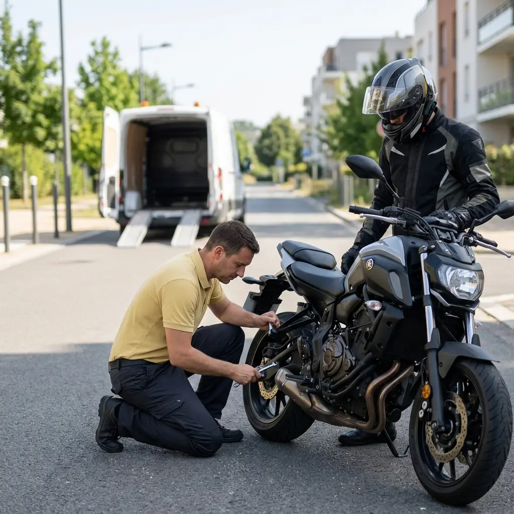 Comment se passe l'intervention à Igny pour votre moto ?