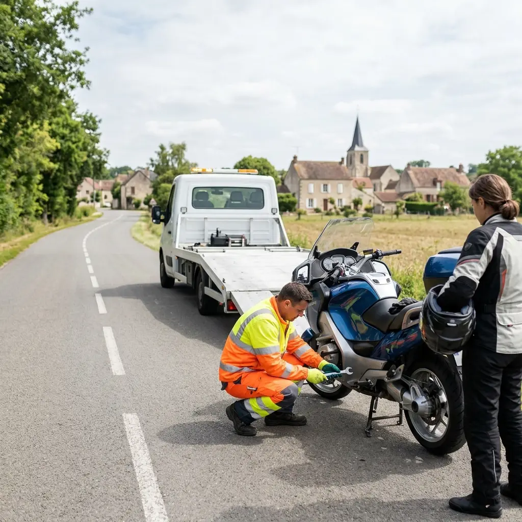 Comment se déroule le dépannage moto à Fontenay-lès-Briis ?