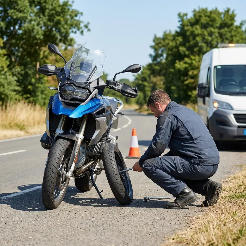 Les gestes essentiels en cas de panne de moto à Brunoy